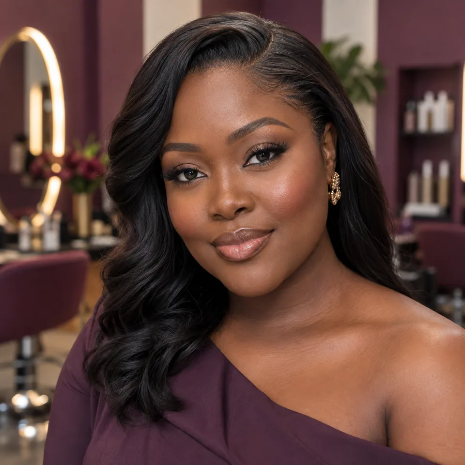 Illustrative soft-glam makeup for Dweniva Beauty