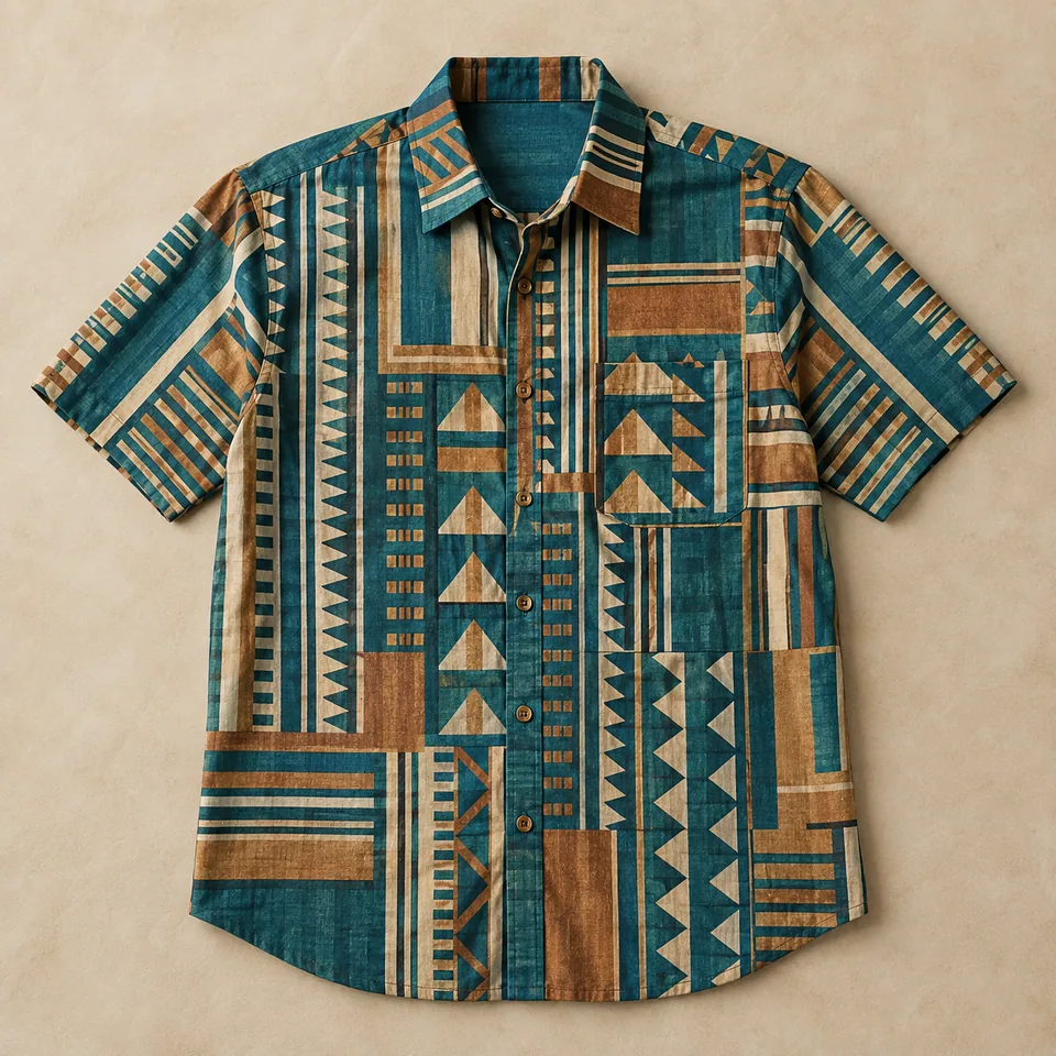 Illustrative the adinkra shirt for Dweniva Fashion